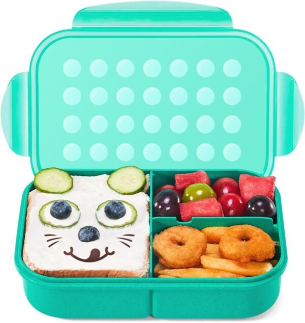 MISS BIG® Bento Box,Bento Box for Kids,Lunch Box Kids,Ideal Leakproof Kids Lunch Box,Lunch Containers No BPAs and Chemical Dyes,M/W,D/W & Fridge Safe(1150ml Green)