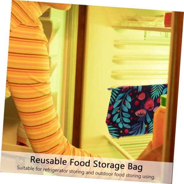 SHOWERORO 1pc Beeswax Storage Bag Easter Party Snack Pouch Cheese Container Mini Freezer Fruit Sealing Bag Freezer Mini Beeswax Cling Film Beeswax Bag Natural Beeswax Food Sandwich - Image 7