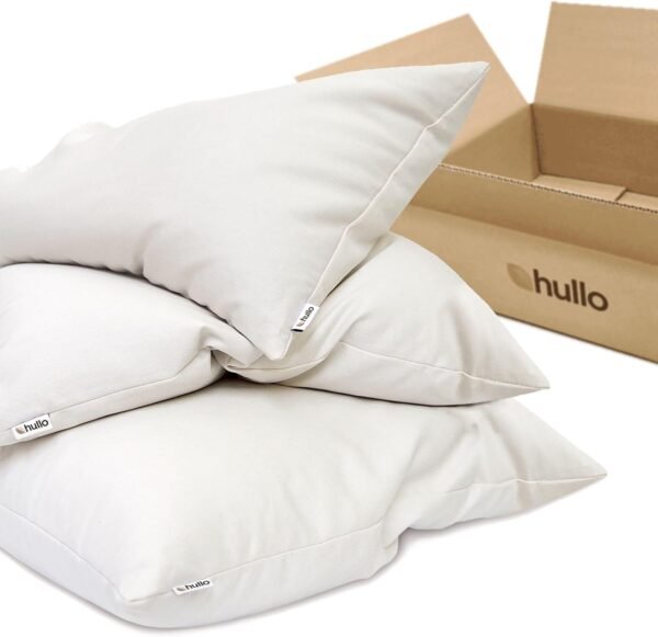 Hullo Buckwheat Pillow 14"×20" Organic, Cooling, Firm Pillow for Sleeping • Japanese Size Sobakawa Pillow • Made in USA - Image 4
