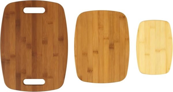 GoodCook Bamboo Cutting Board 3-Pack, Eco-Friendly Knife-Friendly Boards, 6x9-Inch, 9x12-Inch, 11x15-Inch, Durable and Moisture Resistant, Perfect for Food Prep and Serving - Image 4