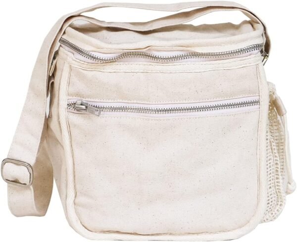 Organic Cotton Insulated Lunch Bag - Natural