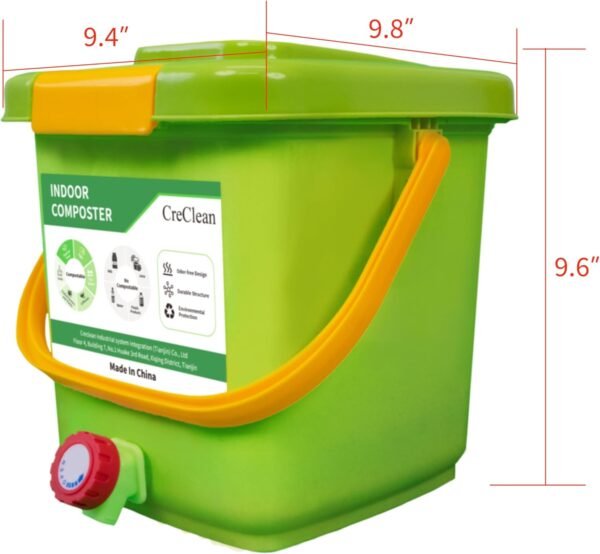 8L All Seasons Indoor Composter Starter Kit for Kitchen,Compost for Countertop Bin - Image 6