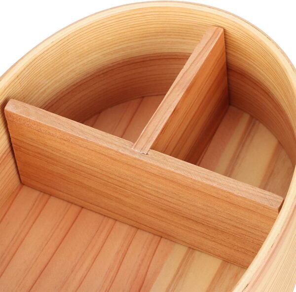 Bento Box Adult for Food Container, 1layer Bento Lunch Box Wood Wooden Sushi Tableware Women Men Lunch Container with Chopstick Kitchen Utensils Set for Home Office Picnic Outdoor - Image 7