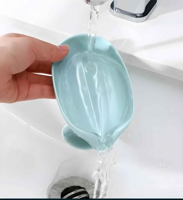 Self-Draining Soap Dish Holder with Suction Cup – Anti-Slip, Easy Clean Soap Holder for Shower, Bathroom & Kitchen Sink - Image 6
