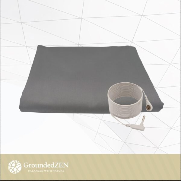 Premium Quality Grounding Flat Half Sheet - Organic Cotton with Conductive Silver Threads. Grounding Cord Included. Earth Connected. 35 x 122 inches. Universal Size Bed or Sofa. (Half Sheet) - Image 7