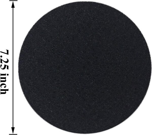 7.25inch Kitchen Compost Bin Charcoal Filter Replacements, Compost Pail Replacement Carbon Filters 7.25 inch, Round - Image 3