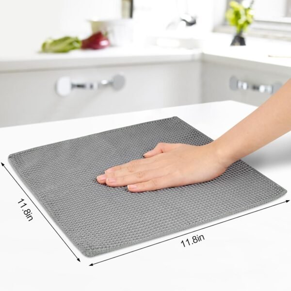 vivinin 7 Pack Kitchen Dish Cloths, Dish Towels 100% Cotton Waffle Weave, 12 X 12 Inch Dish Cloths for Kitchen, Dish Cloths for Washing Dishes, Dish Towels for Kitchen Drying - Image 2