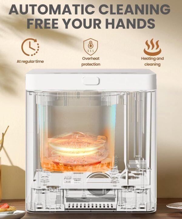 3L Electric Composter, Smart Compost Bin for Kitchen, 3 Modes/Intelligent LED Display/Turn Food Waste into Fertilizer in 4/6 hrs - Image 6