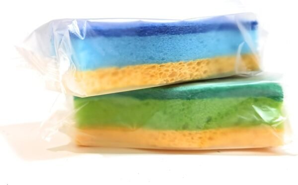 Graham & Ash Co All Natural Extra Thick Kitchen Sponge - Biodegradable Compostable Cellulose and Sisal Scrubber - Pack of 10 Eco Friendly S-Shape Sponges for Comfort Sponge Non-Scratch Scrubbing Pad - Image 2