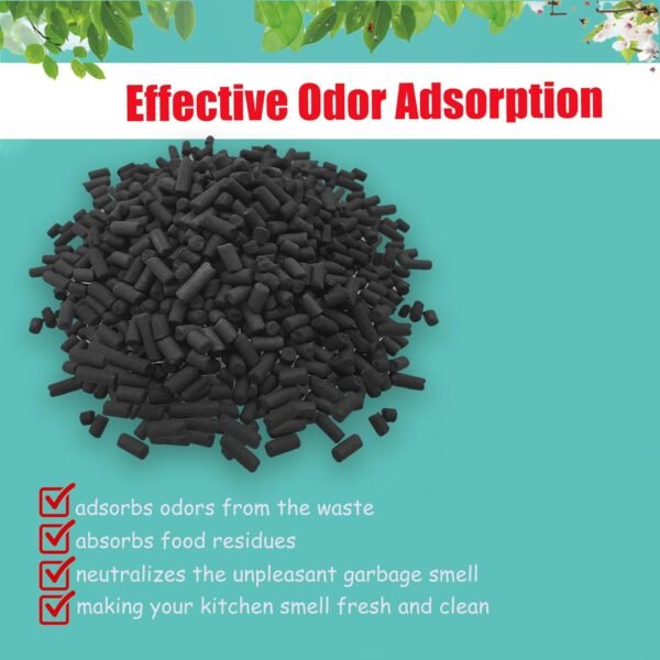 1.55 Pounds Oversized Pack Replacement Odor Absorbing Filter Refills for Smart Waste Kitchen Composter, Activated Charcoal for Electric Compost Bin Odor Control - Image 4