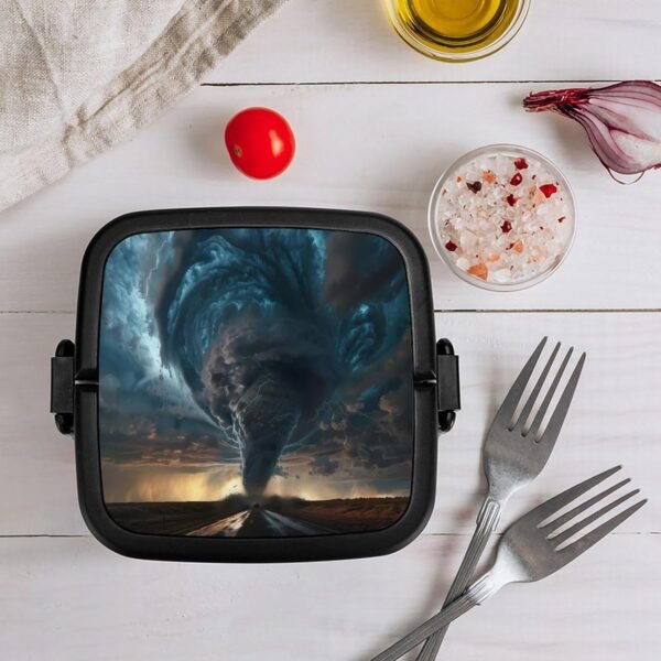 Tornado Natural Disaster Lunch Box Bento Box Detachable Double Lunch Box Containers for Adult - Image 8