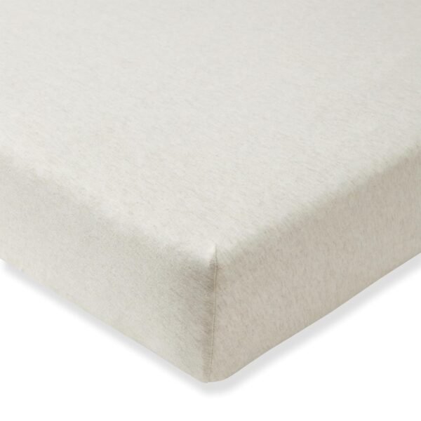 Burts Bees Baby Solid Fitted Crib Sheet Organic Cotton BEESNUG - Fits Unisex Standard Bed and Toddler Mattress, Infant Essentials, 28 x 52 x 5.5 Inch