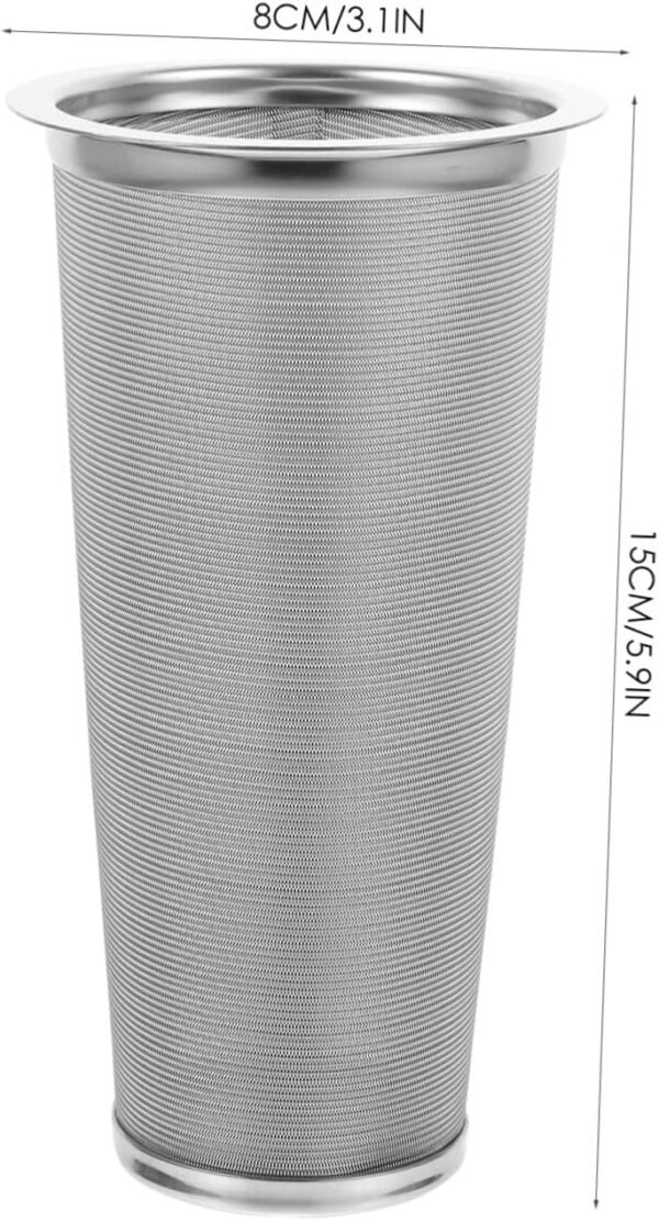 MAGICLULU Coffee Filter Tea Filters Mesh Coffee Filter Drink Strainer Espresso Ground Tea Sieve Tea Residue Strainer Espresso Maker Coffee Filter for Mason Jar Stainless Steel - Image 9