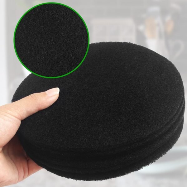 Charcoal Filters for Kitchen Compost Bin, 6 Pcs Compost Filters for Countertop Bin, 6.5 Inch Charcoal Filters for Compost Bucket, Activated Carbon Replacement Filters for Home Bucket Refill, Round - Image 4