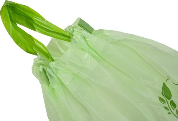 UNNI Compostable Drawstring Bags, 13 Gallon, 49.2 Liter, 30 Count, Heavy Duty 1 Mil, Tall Kitchen Food Scrap Waste Bags with Drawstring Handle, ASTM D6400, US BPI, CMA & Europe OK Compost Certified - Image 5