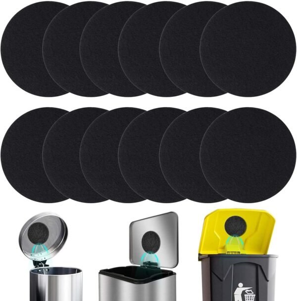 12 Pack Compost Bin Filter, 6.7 inch Charcoal Filters for Kitchen Compost Bucket Home Countertop Compost Pail Relpacement Filter
