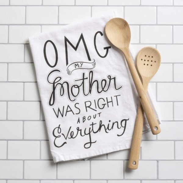 Primitives by Kathy Boho Cotton Kitchen Towel Set with Funny Sayings - Ideal Housewarming Gift, Fall Kitchen Decor and Home Kitchen, 28" x 28" - Image 2