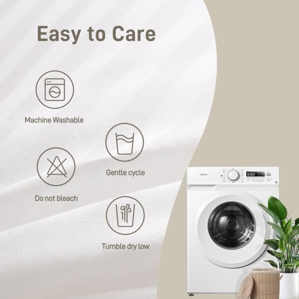 Hypoallergenic 100% Cotton Soft Down Alternative Pillow, Standard/Queen Size, Luxury Hotel Quality, Ideal for Side, Back and Stomach Sleepers, Oeko-TEX Certified - Image 7