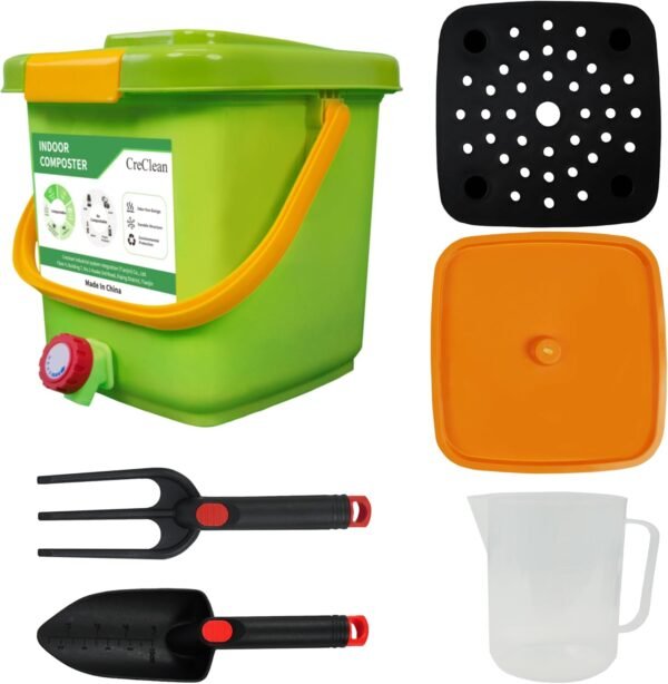 8L All Seasons Indoor Composter Starter Kit for Kitchen,Compost for Countertop Bin - Image 5