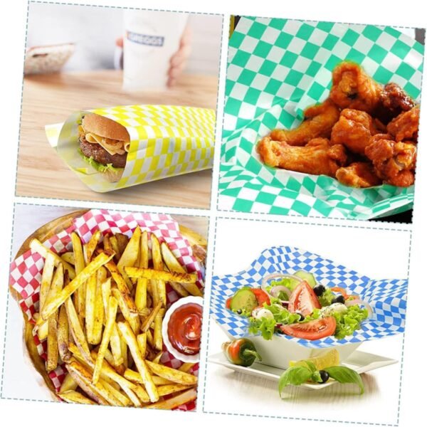 240pcs French Fries Wraps Beeswax Paper Sandwich Beeswax Wraps Food Wraps Beeswax Wraps for Food Beeswax Wraps for Packing Food Wrapper Food Beeswax Wraps Oil Proof Wraps Papers - Image 6