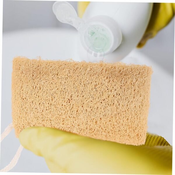 2pcs Loofah Dish Brush Sponges Dish Loofah Sponge Kitchenware Cleaner Cleaning Loofahs Loofah Dishwashing Loofahs Home Loofah Sponge Brush Loofah Scrubbers Natural Loofah Sponge Didiseaon - Image 2
