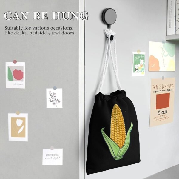 Food Corn Drawstring Storage Bag Canvas Stuff Sack Christmas Gift Pouch Laundry Bags Reusable Cloth Shoe Bags 20 * 25cm - Image 6