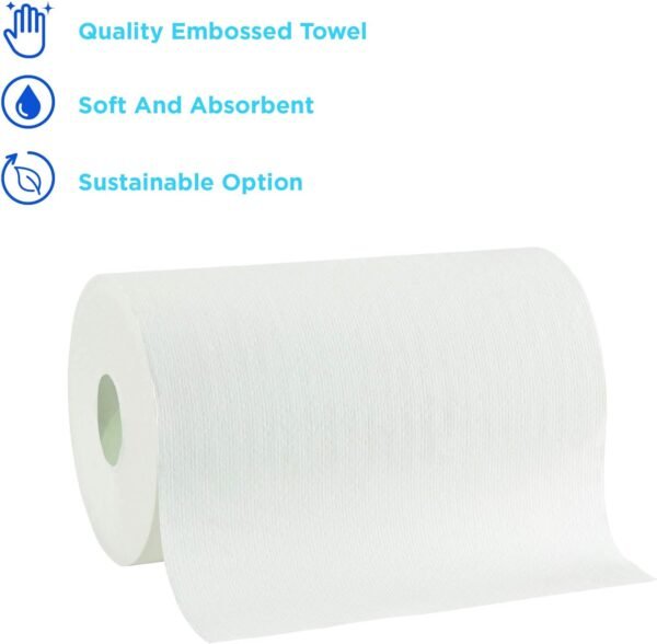 Pacific Blue Ultra 9" Paper Towel Roll (Previously Branded SofPull) by GP PRO (Georgia-Pacific), White, 26610, 400 Feet Per Roll, 6 Rolls Per Case - Image 3
