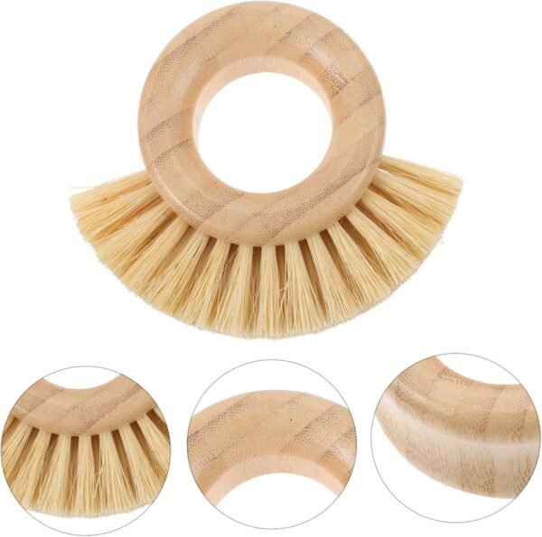 Natural Dish Brush with Fruit Handle Scrub Brush for Cleaning Dishes Vegetables and Kitchen - Image 6