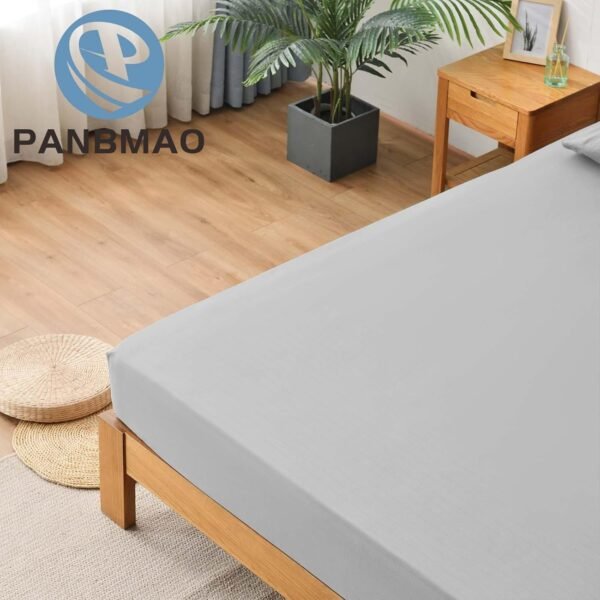 Grounding Sheets Queen Deep Pocket Organic Cotton with Silver Fiber, Grounding Fitted Earth Sheets with Grounding Cord (Light Gray, Queen - 60"x80"x15") - Image 3