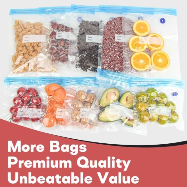 50 Pack Food Vacuum Sealer Bags, Reusable Sous Vide Bags for Food and Cooking, Food Storage - Image 4
