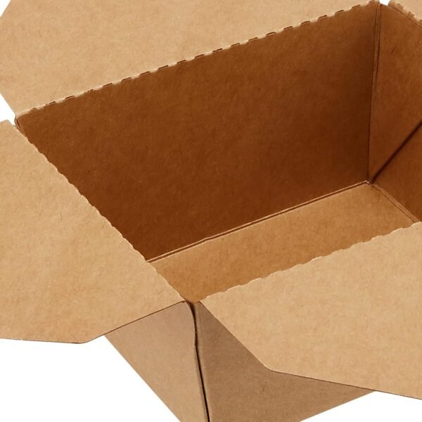 PINGEUI 60 Pack Kraft Food Containers, 30 oz Kraft Paper Brown Take Out Lunch Meal Food Packaging Boxes Leak and Grease Resistant to Go Containers for Catering Restaurant Picnic Party - Image 4