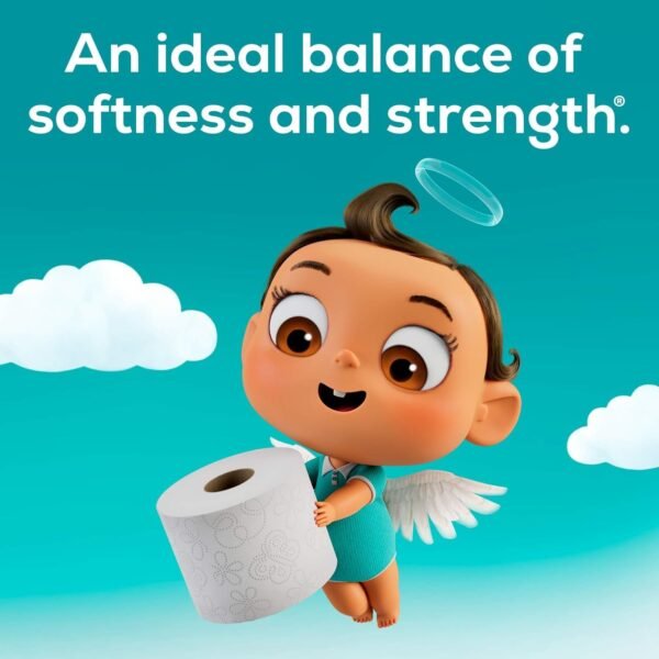 Angel Soft Toilet Paper, 16 Mega Rolls = 64 Regular Rolls, Soft and Strong Toilet Tissue - Image 2