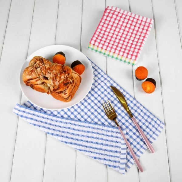 Oeleky Dish Cloths for Kitchen Washing Dishes, Super Absorbent Dish Rags, Cotton Kitchen Dish Towels Pack of 8, 12x12 Inches - Image 4