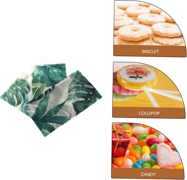 Garneck 3pcs Beeswax Wrapping Paper Sustainable Products Non-stick Beeswax Wraps Premium Wrapping Paper Packing Paper French Fries Wraps Bees Wax Food Beeswax Paper Packing Supplies Candy - Image 7