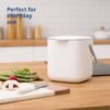 BLUE GINKGO Kitchen Compost Bin - 0.69 GAL / 2.6L Easy Clean Food Waste Bin for Kitchen | Countertop Compost Bin Kitchen Food Scrap Pail Bucket (Made in Korea) - Green - Image 3