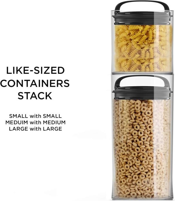 Prepara Evak Compact Glass Food Storage, 24 Ounce, Black - Image 8
