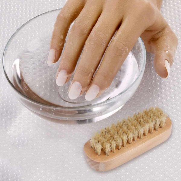 Tbestmax Cleaning Nail Fingernail Brush Wood 2 Side for Manicure Pedicure Women Kids 4 Pack - Image 6