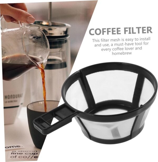 Machine Sieve Grinder Coffee Reusable Strainer Pour Bar Tea Filter Bags Cups Pot Propane Holder Basket Cone Filters Filter Screen Electric Maker Infuser Fine Mesh Filter Plastic - Image 6