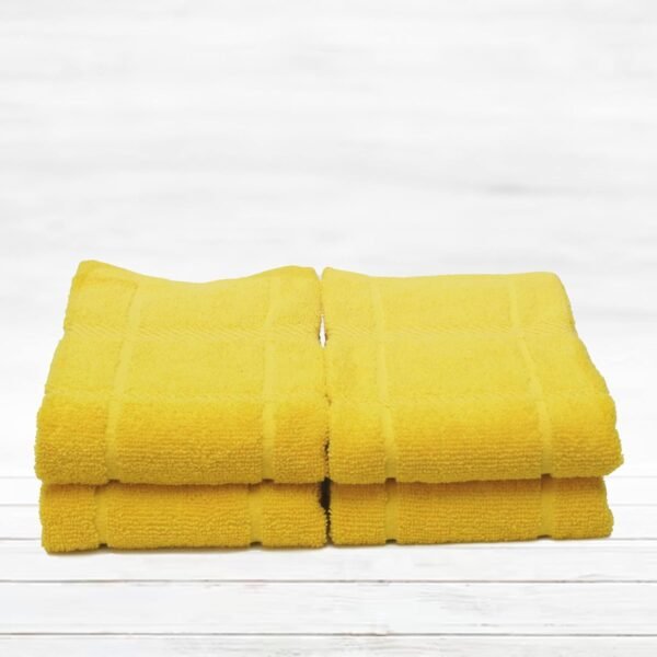 100% Cotton Terry Dish Towels, 4 Pack Plain, 16 x26 Inches, Super Soft and Absorbent Kitchen Towels, Perfect for Kitchen Cleaning and Dish Washing | Yellow - Image 5