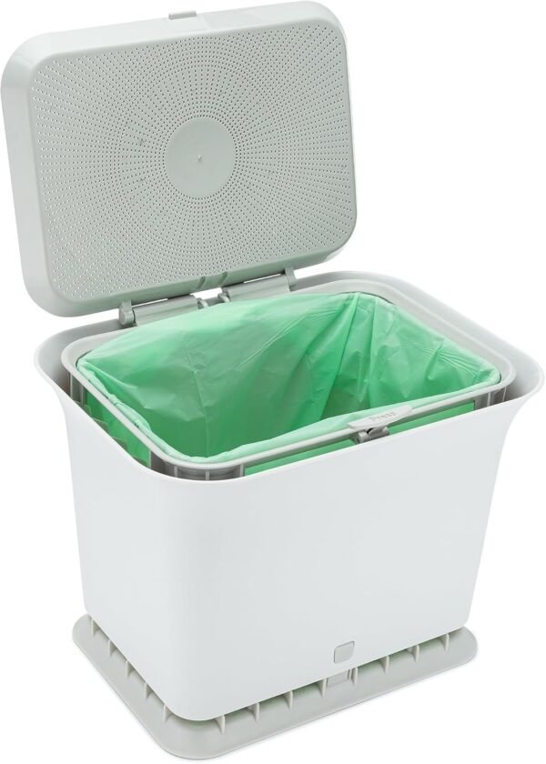 Full Circle Fresh Air Odor-Free Kitchen Compost Bin, Gray - Image 2
