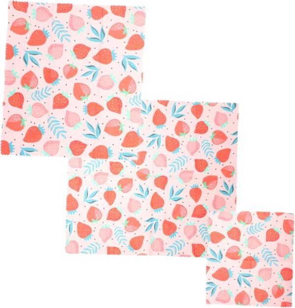 FOMIYES 3pcs Reusable Beeswax Paper Food Wrapping Paper Beeswax Paper for Baking Oil Proof Wraps Papers Beeswax Wraps for Food Baking Food Wraps Cake Wrapping Papers Beeswax Papers
