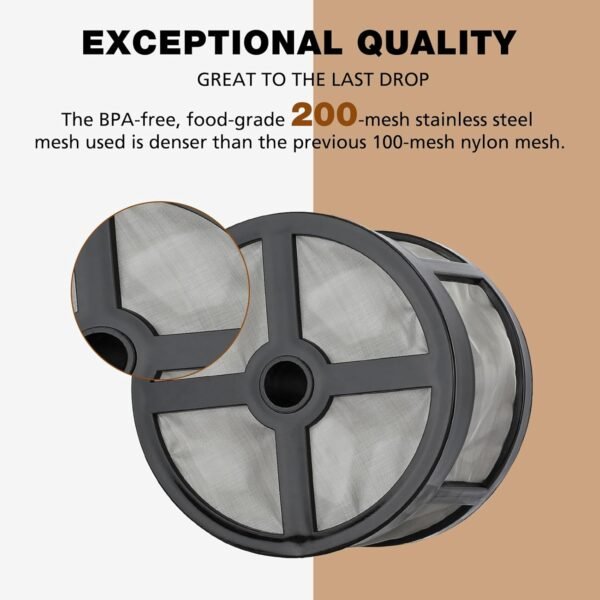 Reusable Coffee Filters 7-12 Cup for Percolator Coffee Pot Electric, Replaces Paper Coffee Filters, BPA Free - Disk/Wraparound Percolator Coffee Filters, Coffee Filters for Percolators - Image 4