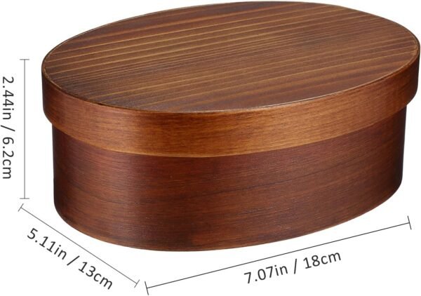 ABOOFAN 2pcs Japanese Bento Box Wood Splitter Lunch Box Japanese Food Box Japanese Food Container Portable Lunch Containers Wood Lunch Box Lunch Sushi Box Bento Box Japanese Style Wood - Image 5