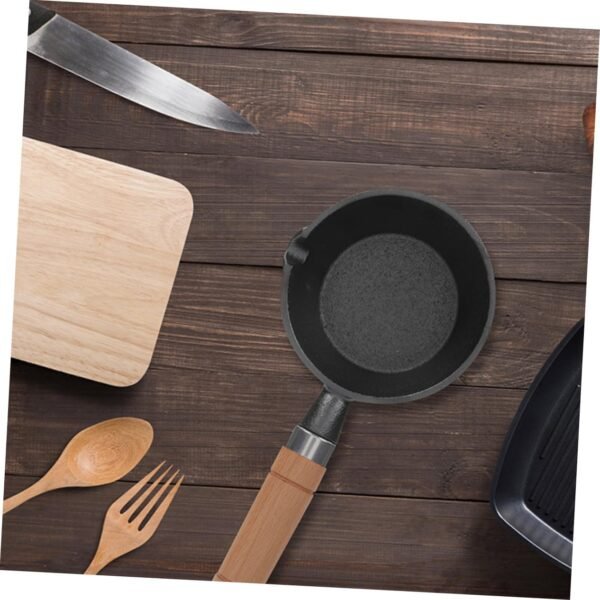 SECFOU 2pcs Small Grinders Milk Pan Induction Hob Large Double Boiler Pots and Pans Restaurant Thermal Soup Pot Boilers Big Pot Extra Large Size Pot Cookware Slow Cooker Wooden - Image 5