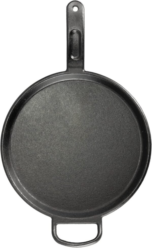 Lodge BOLD 12 Inch Seasoned Cast Iron Griddle, Design-Forward Cookware,Black - Image 2
