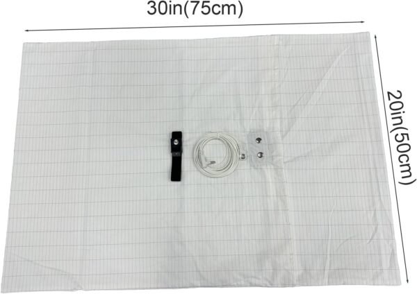 2Pack Grounding Bed Pillowcase Queen 20x30 Inches, White Pillow Cover 5% Silver Fiber 95% Organic Cotton Natural Comfortable Good Sleep - Image 2