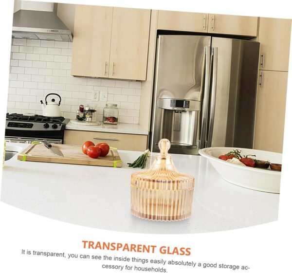 Glass Cotton Swab Box Cotton Pad Container Tank Bottle To Go Food Containers with Lids Cosmetic Containers Jewelry Storage Case Candy Jars with Lids Biscuit Snacks Dessert Bowls - Image 4