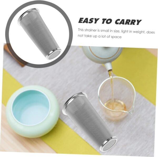 MAGICLULU Coffee Filter Tea Filters Mesh Coffee Filter Drink Strainer Espresso Ground Tea Sieve Tea Residue Strainer Espresso Maker Coffee Filter for Mason Jar Stainless Steel - Image 8