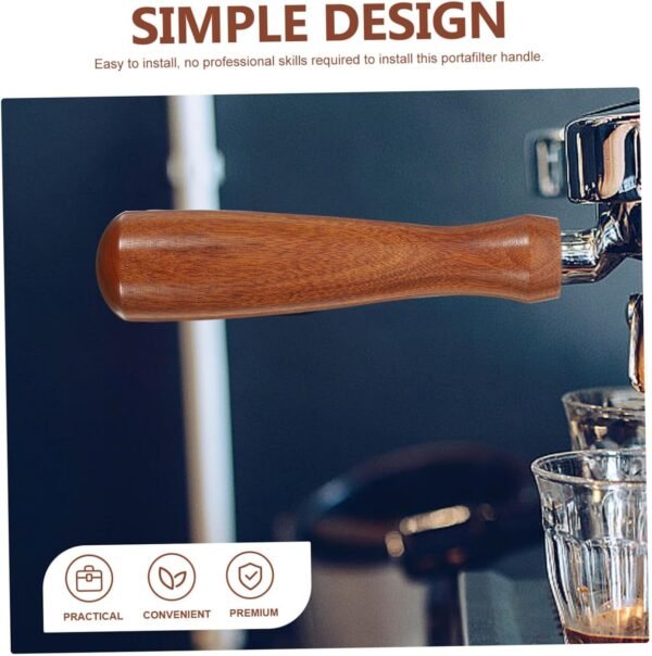 MAGICLULU Wooden Handle for Coffee Filter Reusable Tea Filters Large Coffee Filters Reusable Coffee Stainless Filter Tamper Tea Diffusers for Loose Tea Cup Pour - Image 4