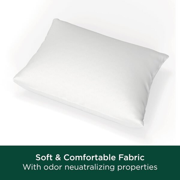 AllerEase Cotton Fresh Allergy Defense Odor Neutralizing Fabric Pillow, Standard/Queen- 2 Pack - Image 3
